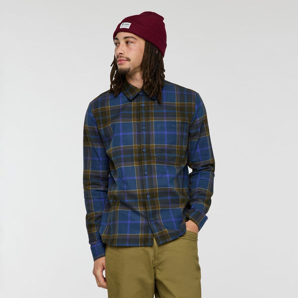 Quedo Flannel Shirt - DEEP SEA PLAID