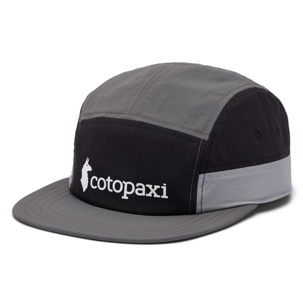 Cotopaxi Tech 5-Panel Hat - BLACK/CINDER
