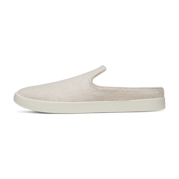 WOMENS WOOL LOUNGER MULE - STONY CREAM (STONY CREAM)