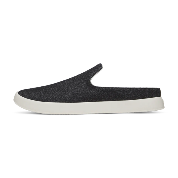 MENS WOOL LOUNGER MULE - MDM GRY (NTRL WHT)