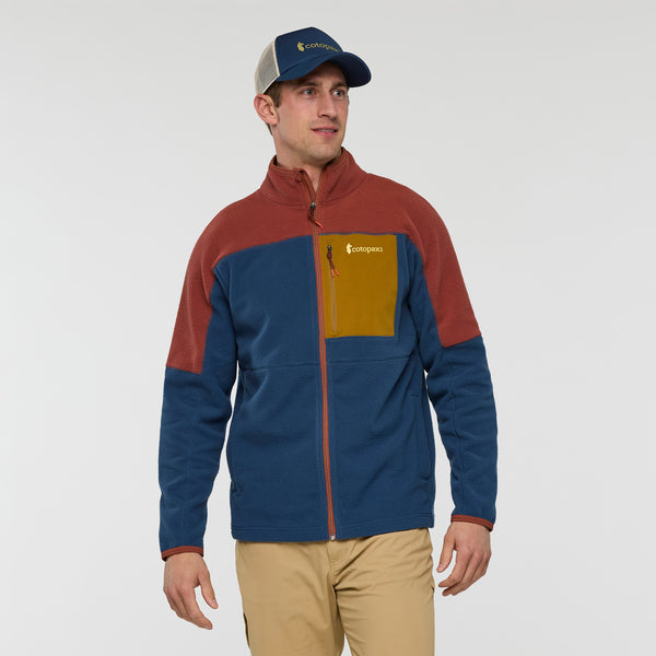 Abrazo Fleece Full-Zip Jacket - NUTMEG AND DEEP SEA