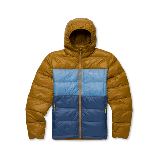Fuego Max Down Hooded Jacket - BRONZE AND DEEP SEA