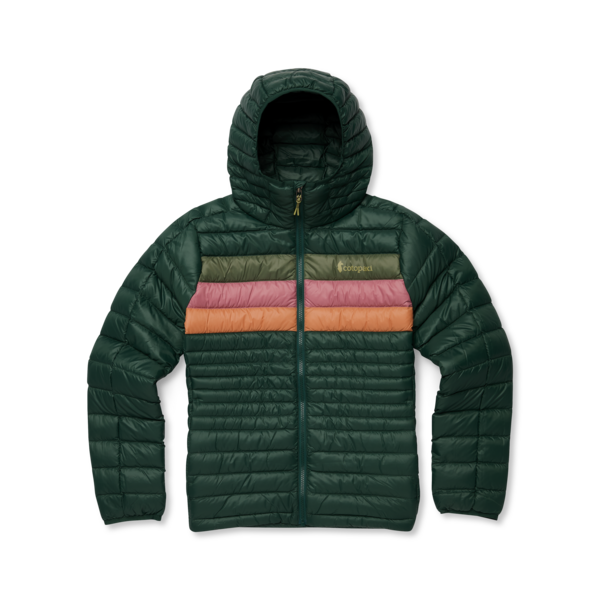 Fuego Down Hooded Jacket - CARGO STRIPES