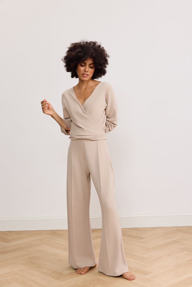 PANTALON PANTALON À LARGE JAMBE LARA