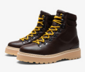 HIKING LEATHER SHEARLING LINED M - CHOCOLATE