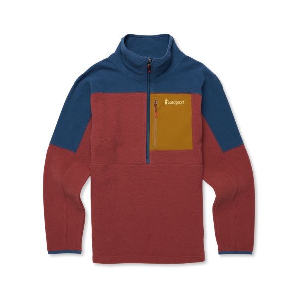 Abrazo Fleece Half-Zip Jacket - DEEP SEA AND NUTMEG