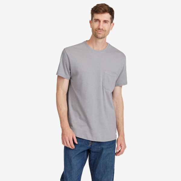 MENS ANYTIME TEE - MEDIUM GREY