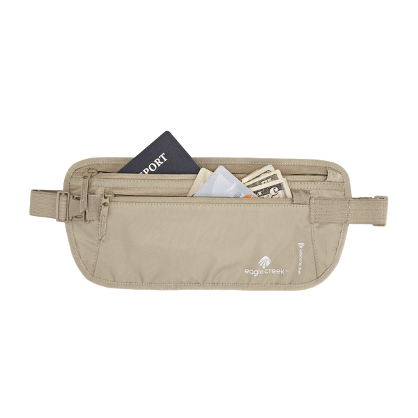 RFID BLOCKER MONEY BELT DLX - TAN