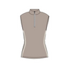 RIVER LIFT SLEEVELESS ZIP TOP - BEIGE