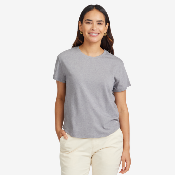WOMENS ANYTIME TEE - MEDIUM GREY