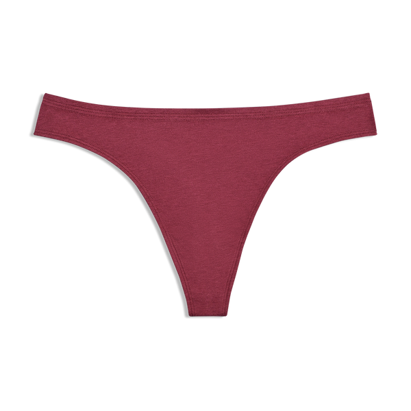 WOMENS ANYTIME THONG - BOTANIC RED