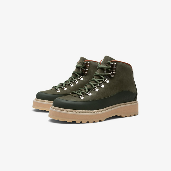WOMENS HIKING CORE CAP SHEARLING LINING - MILITARY SUEDE