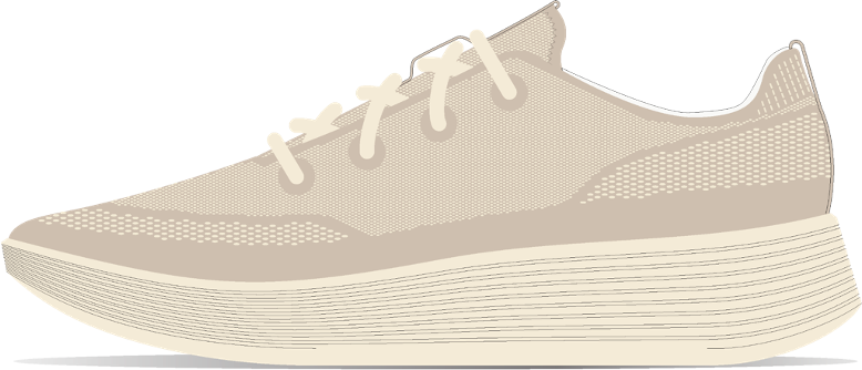 WOMENS TREE RUNNER GO - RUGGED BEIGE (STON CREAM)