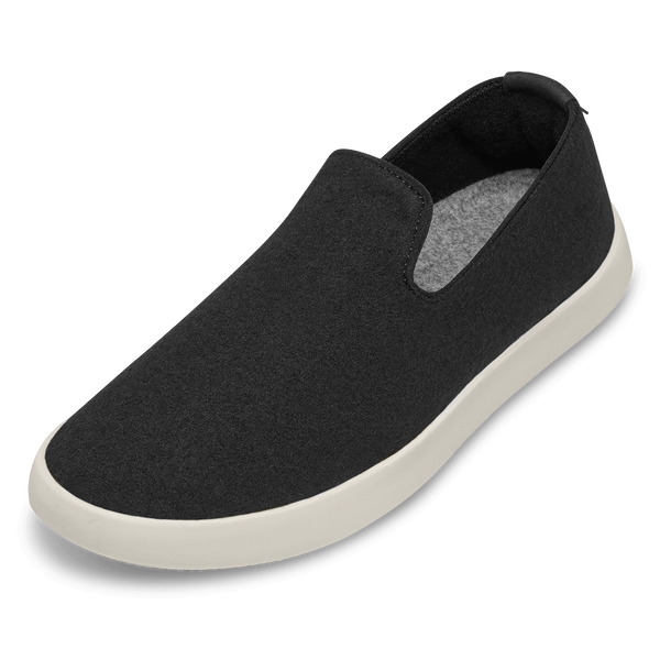 WOMENS WOOL LOUNGER - TRUE BLACK (CREAM)